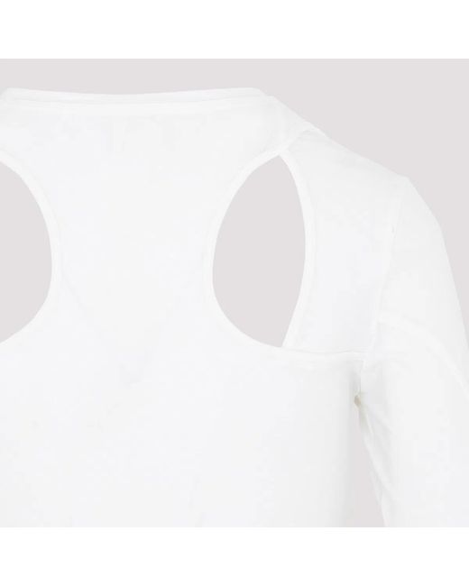 Givenchy White Stretch Nylon Top