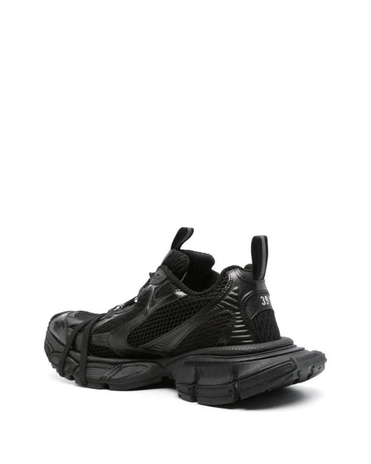 Balenciaga Black 3Xl Mesh-Panel Sneakers