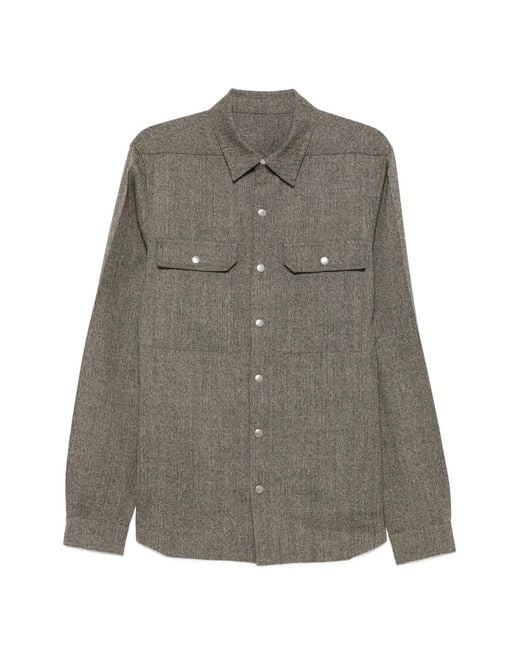 Rick Owens Gray Outershirt for men