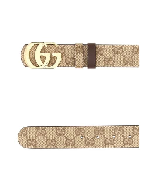 Gucci Multicolor Gg Fabric Reversible Gg Marmont Belt for men