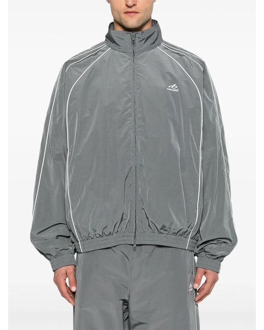 Balenciaga Gray Cotton Blend Sweatshirt for men