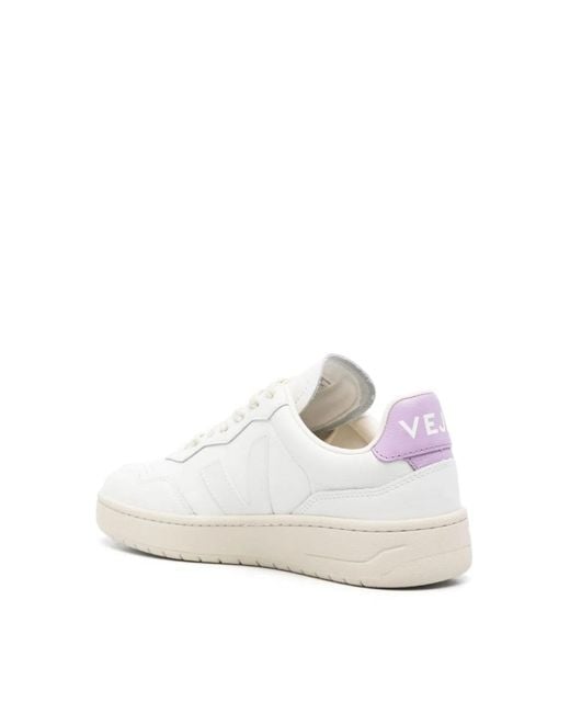 Veja White V-90 O.T. Leather Sneakers