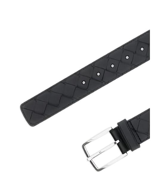 Bottega Veneta White Intrecciato Belt for men