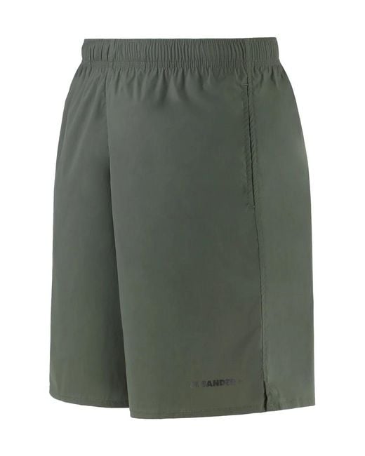 Jil Sander Green Nylon Swim Shorts for men