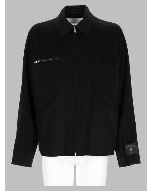 MM6 by Maison Margiela Black Giacca for men