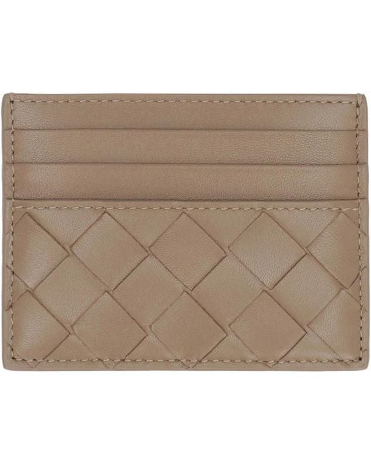 Bottega Veneta Brown Intrecciato Card Case
