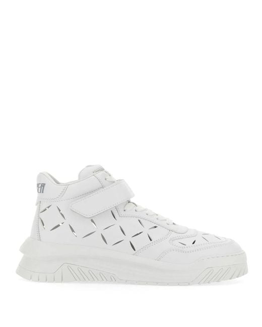 Versace White Odyssey Sneakers for men