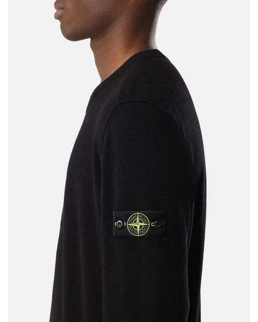 Stone Island Black Sweater Rws for men