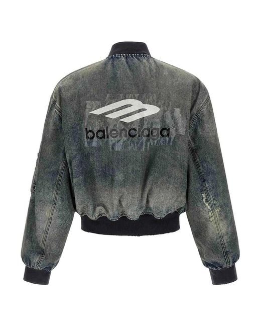 Balenciaga Gray Bomber Standard' Jacket for men