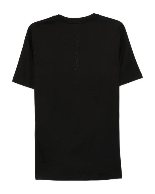Paul & Shark Black Paul & Shark Back-Print Cotton T-Shirt for men
