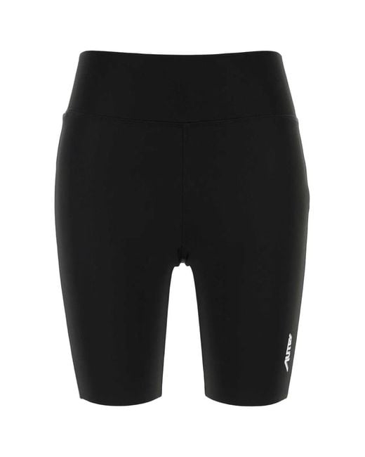 Autry Black Biker Shorts