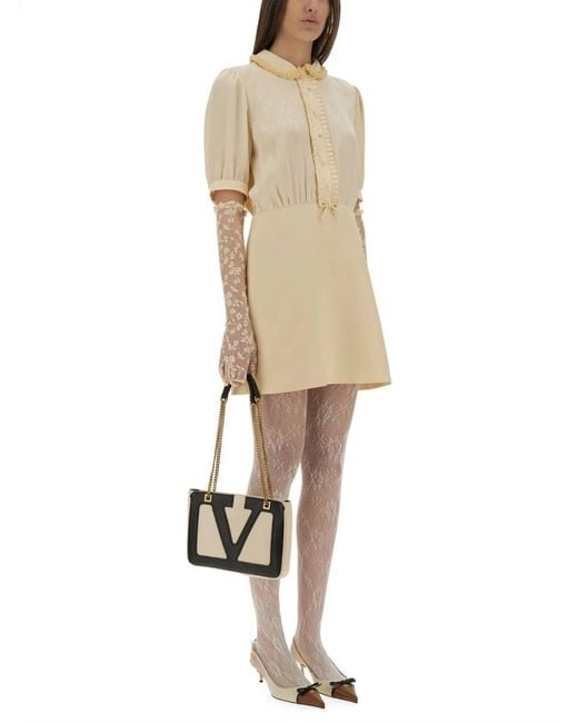 Valentino Natural Crepe Couture Short Dress