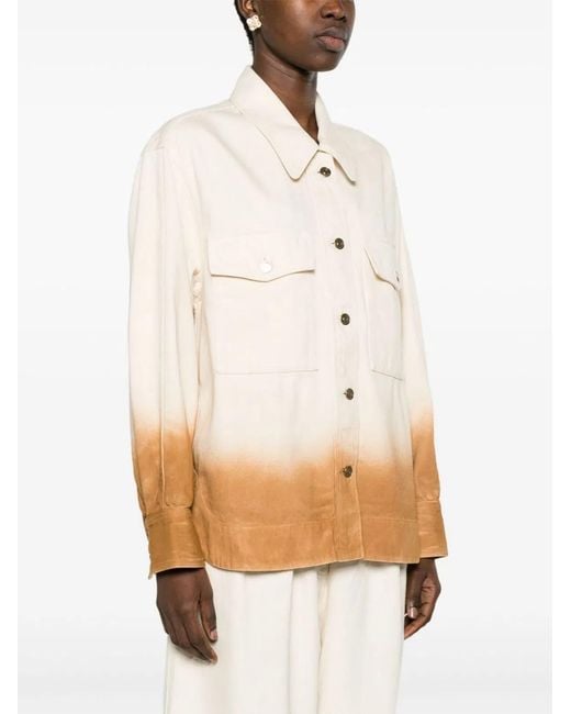 Alanui Natural Bright Hues Denim Overshirt