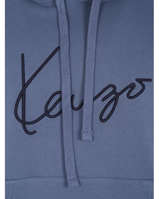 KENZO Blue Signature" Hoodie for men