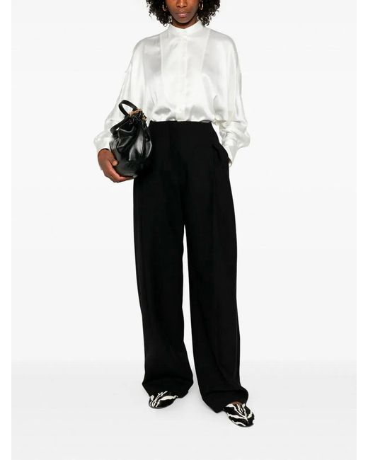Brunello Cucinelli White Silk Elastan Shirt