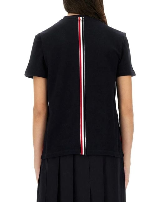 Thom Browne Blue Classic Piqué T-Shirt