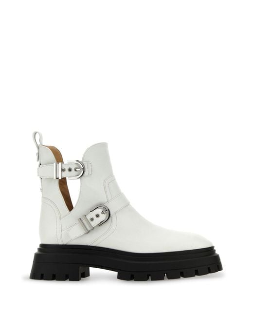 Stuart Weitzman White Stivali