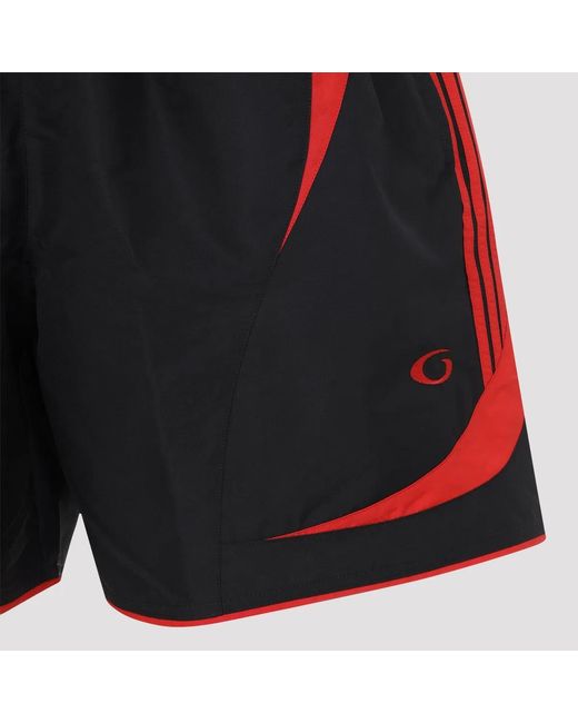 Balenciaga Blue Soccer Swim Shorts for men