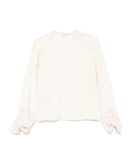 Filippa K White "Stand" Collar Blouse