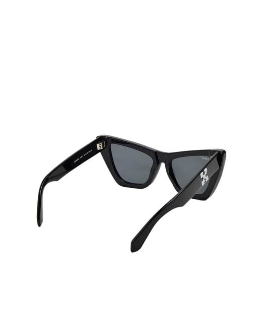 Off-White c/o Virgil Abloh Black Edvard Arrow Logo Sunglasses