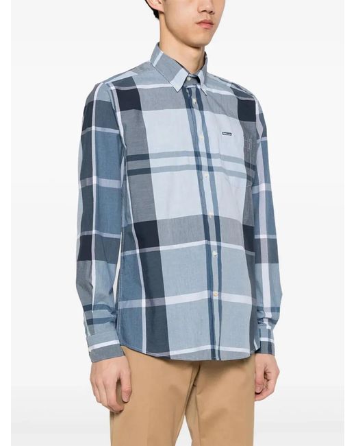 Barbour Blue "Harris" Tailored Shirt for men