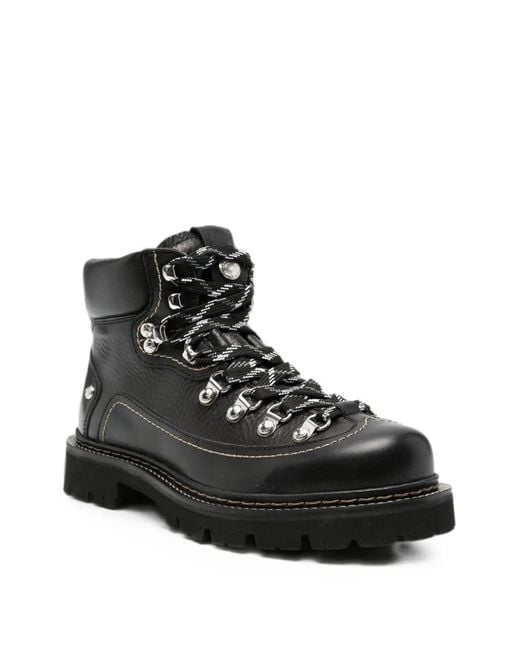DSquared² Black Canadian Ankle Boots for men
