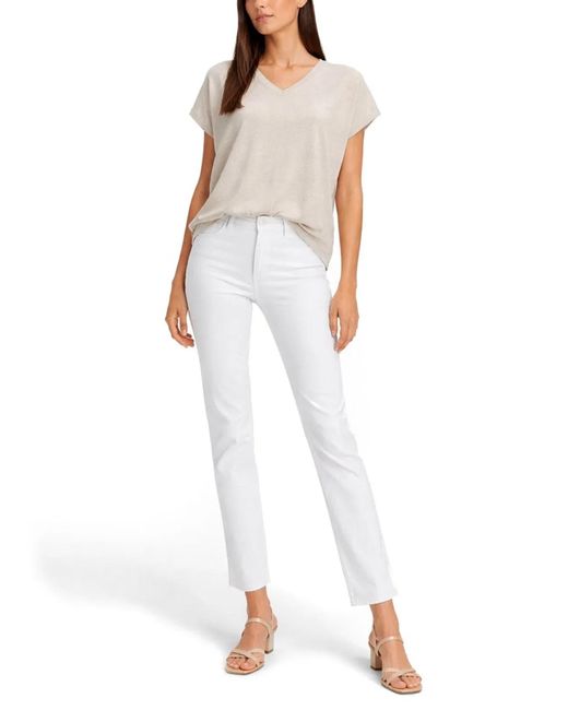 Fabiana Filippi White Vneck Top