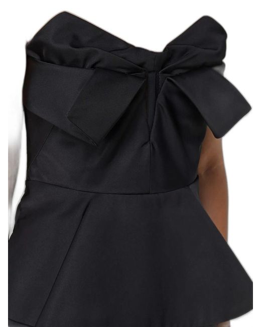 McQueen Black Sleeveless Corset Top