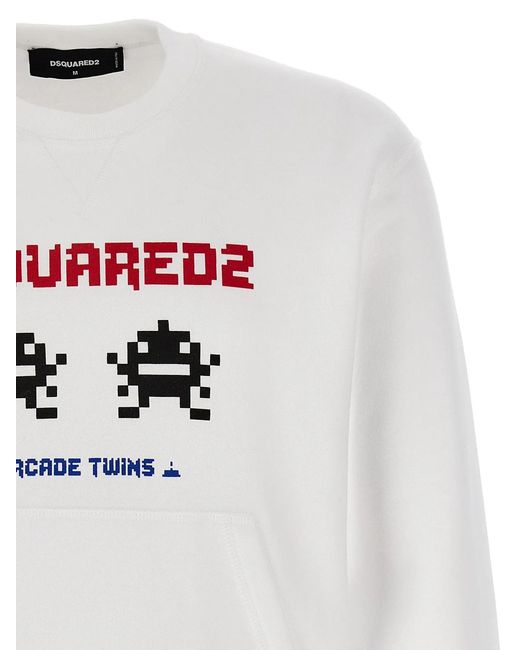 DSquared² White 'Cool Fit' Sweatshirt for men