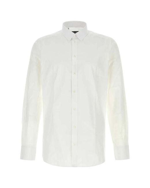Dolce & Gabbana White Dolce & Gabbana Shirts for men