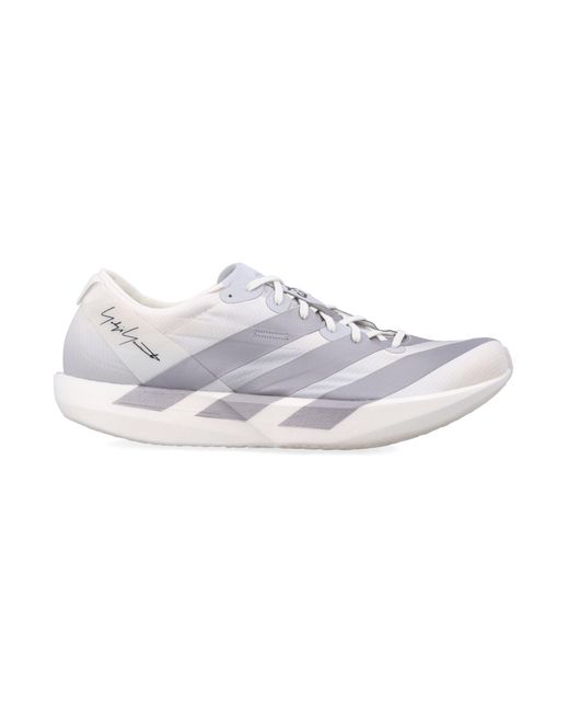 Y-3 White Adios Trainers Chalk