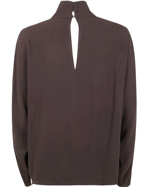 Joseph Brown "Buick" Blouse Silk Crepe