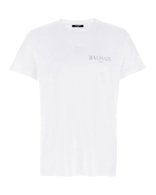 Balmain White Vintage' T-Shirt for men