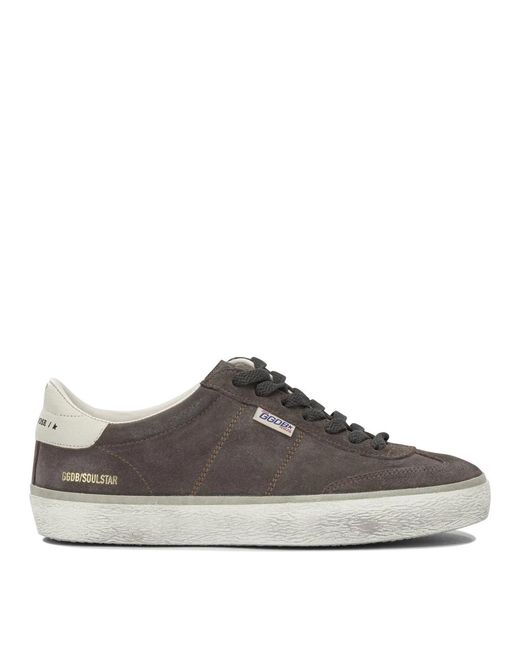 Golden Goose Deluxe Brand Brown "Soul Star" Low-Top Sneakers for men