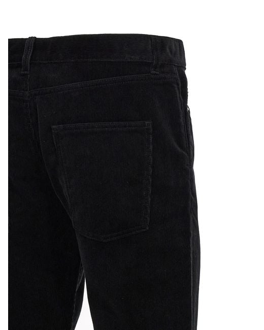 Saint Laurent Black Corduroy Trousers for men