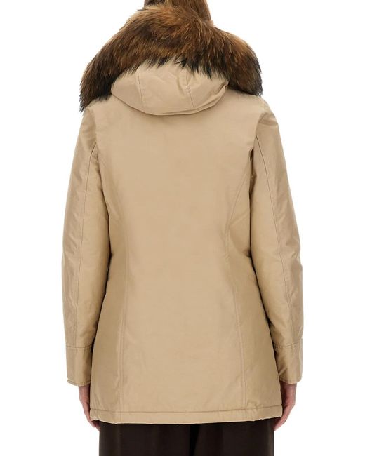 Woolrich Natural Arctic Raccoon Parka
