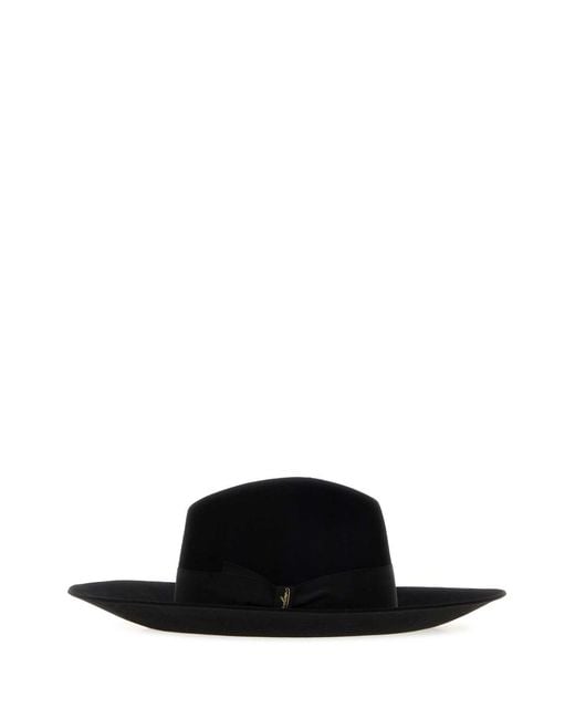 Borsalino Black Sophie Feltro Qs Tesa Larga Large Brim