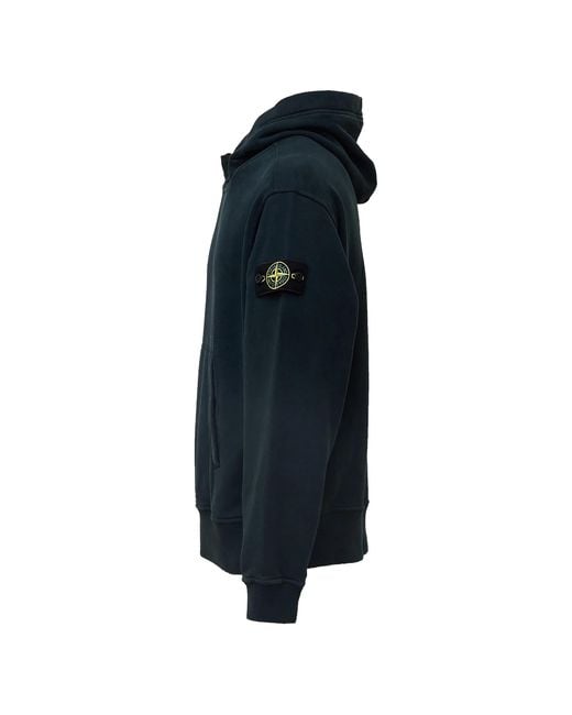 Stone Island Blue Hoodie Sweater for men