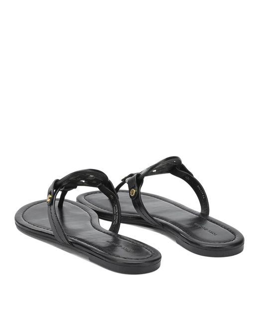 Tory Burch Black Leather Sandals