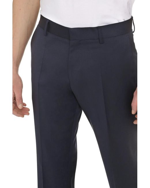 Boss Blue Slim Fit Trousers for men