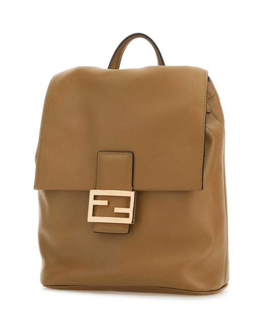 Fendi Brown Backpack Vitello Grace