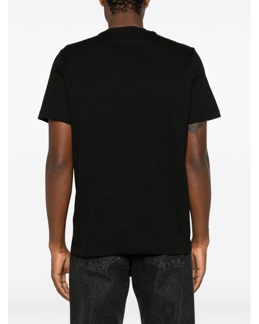 Moncler Black Logo Patch Crewneck T-Shirt for men