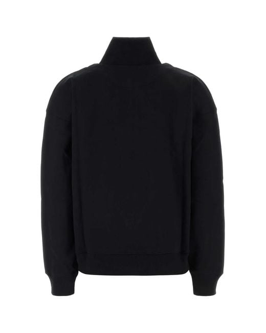Maison Kitsuné Black Baby Fox Half Zipped Sweatshirt