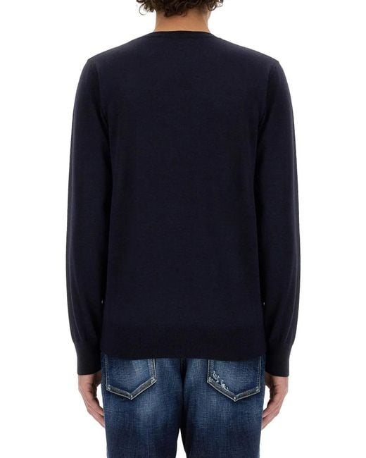 DSquared² Blue Wool Jersey for men