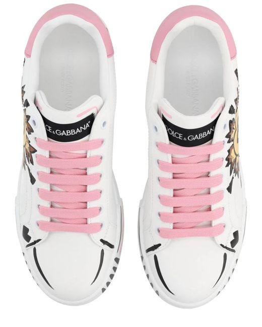 Dolce & Gabbana White Dolce & Gabbana Leather Italian Sneaker