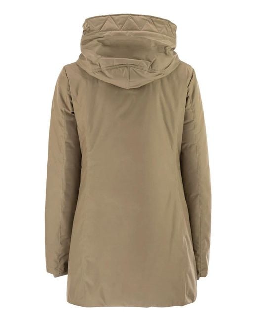 Fay Natural Technical Gabardine Toggle Coat
