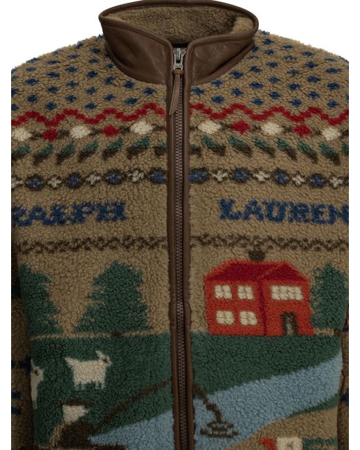 Polo Ralph Lauren Green "Panorama" Fleece Jacket for men