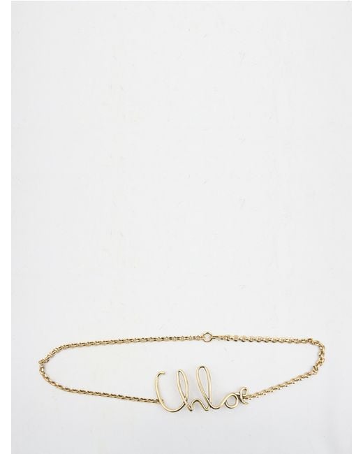 Chloé Natural Small+ Logo Firma