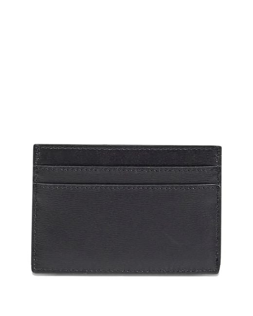 Fendi Black Squared Ff Leather Wallet for men