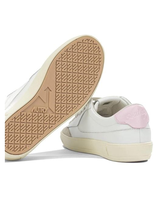 Autry White Windscape Low Leather Nylon Rubber Sneakers